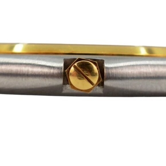 Men's 34mm Ebel Classic Wave Two Tone Beige Dial Swiss Quartz Watch Ref: 181903! - Picture 5 of 10